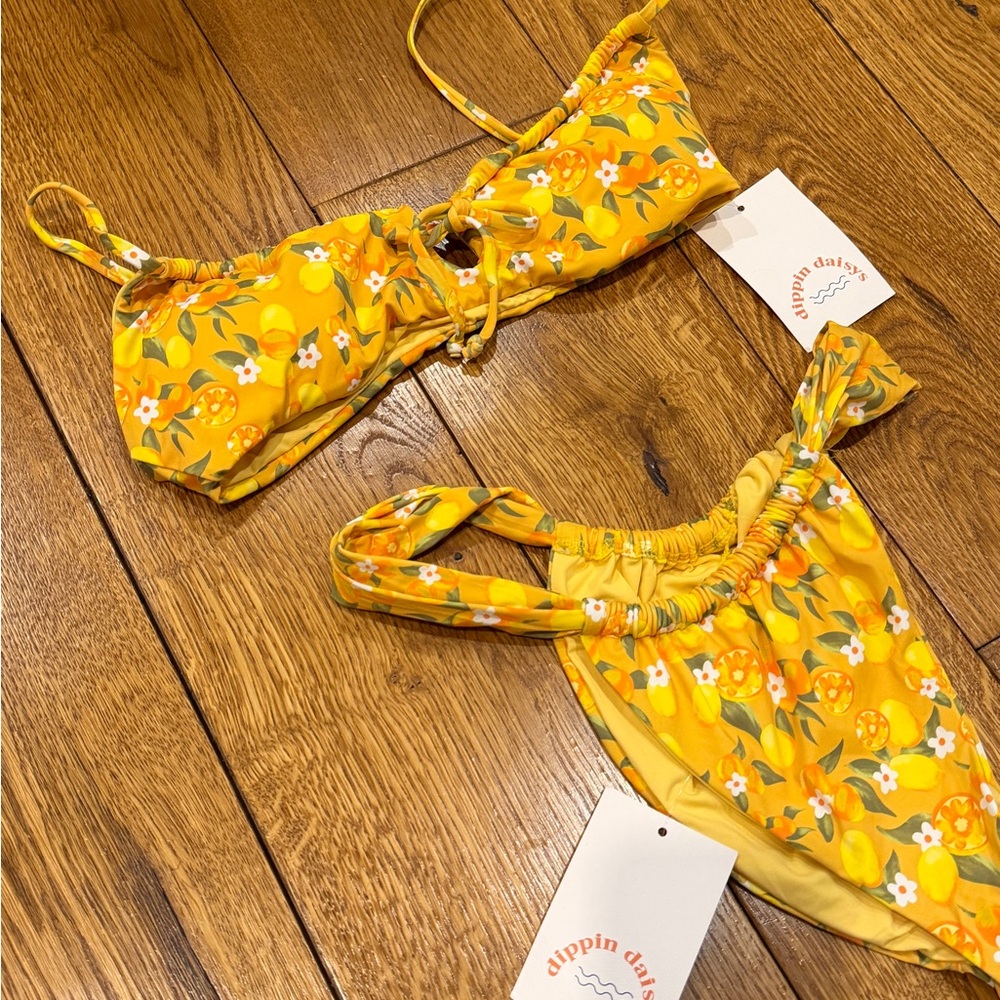 Dippin' Daisy's Yellow Citrus Bikini Set 🍋🍊🍑